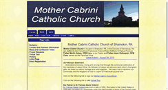 Desktop Screenshot of mothercabrini.net