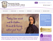 Tablet Screenshot of mothercabrini.org